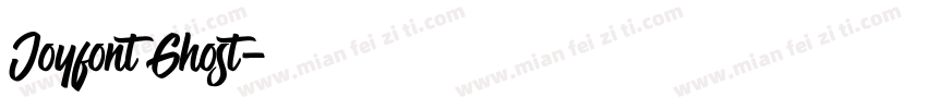 Joyfont Ghost字体转换